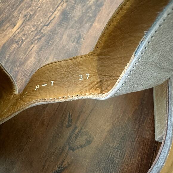 COCLICO Ollie Sandals Taupe Nubuck Leather Ankle Strap - Picture 11 of 14